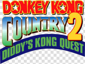 Transparent Donkey Kong Country Png   Donkey Kong Country 2 Diddy  39 s Kong Quest Logo  Png Download