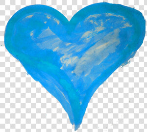 Watercolor Heart Png Clip Art Transparent Stock   Watercolor Blue Heart Png  Png Download