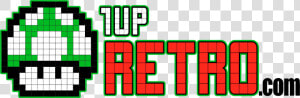 Mario 1up Mushroom 8bit  HD Png Download