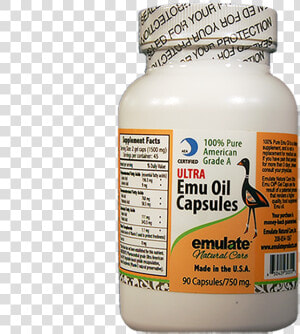 100  Pure Ultra Emu Oil Capsules   Agaricus  HD Png Download