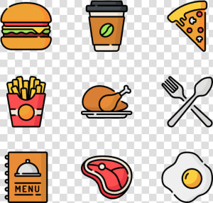 Fast Food   Burger  amp  Fries Icon  HD Png Download