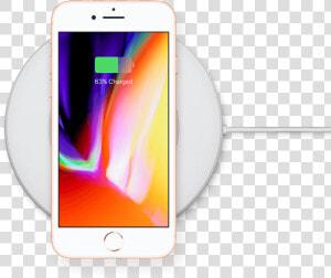 Transparent Iphone Charger Png   Iphone 8 Wireless Charger  Png Download