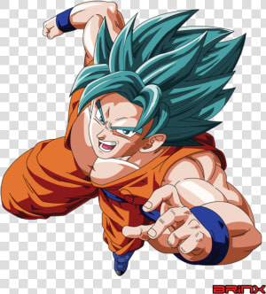 Ssgssj Goku Vector By Brinx Dragonball Dbz   Dragon Ball Z Goku Vector  HD Png Download