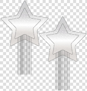 Pastease Silver Glitter Rockstar Pasties With Tassles   Cookie Cutter  HD Png Download