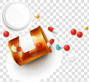 Transparent Spilled Pill Bottle Png   Pharmaceutical Drug  Png Download