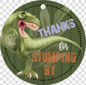 Dinosaur Gift Tag With Hole   Tyrannosaurus  HD Png Download