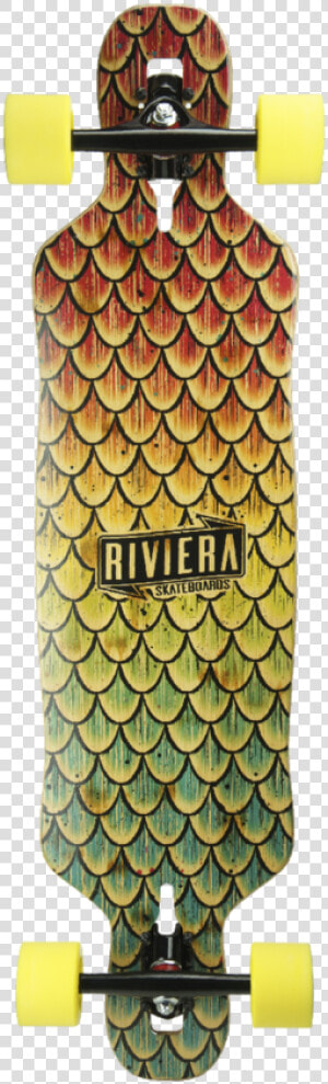 Riviera Beta Fish Drop Through Complete   Longboard  HD Png Download