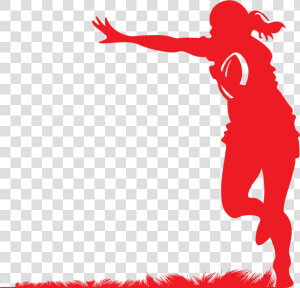 Girl Clipart Rugby   Woman Rugby Player Silhouette  HD Png Download