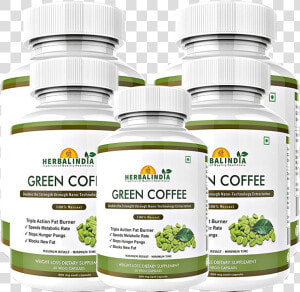 Green Coffee Bean Extract 5 Bottles   Green Coffee Extract  HD Png Download