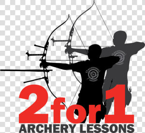 Archery Silhouette Bow And Arrow Clip Art   Shoot Rifle  HD Png Download