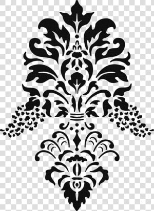 Damask Stencil  HD Png Download