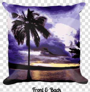 Hilo Bay At Dusk Square Pillow   Cushion  HD Png Download