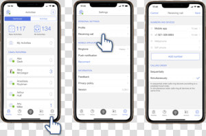 Receiving Calls In Mobile App   Iphone  HD Png Download