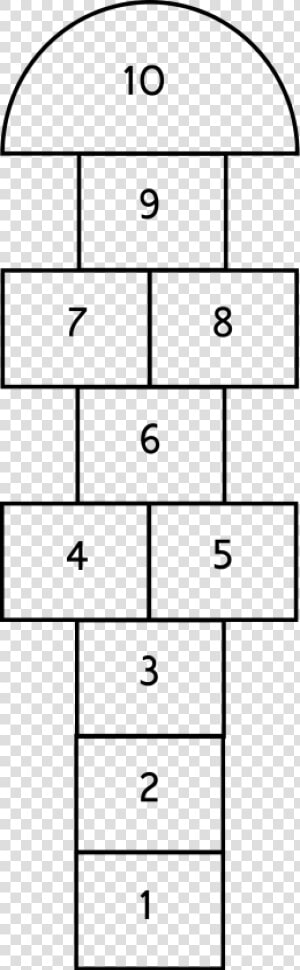 Hopscotch Court Dimensions  HD Png Download