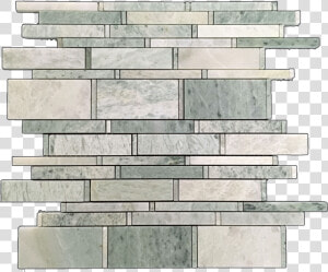 Ming Green Multi width Mosaic Polished   Brickwork  HD Png Download