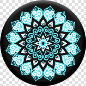 Peace Sky   Blue And Black Popsocket  HD Png Download