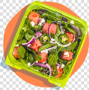 Salad In A To go Box   Garden Salad  HD Png Download