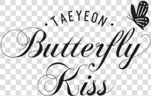 Butterfly Kiss   Taeyeon Butterfly Kiss Logo  HD Png Download