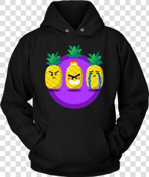 Funny Cartoon Fruit Feeling Mood Angry Pineapple Face   Funny School Hoodies  HD Png Download