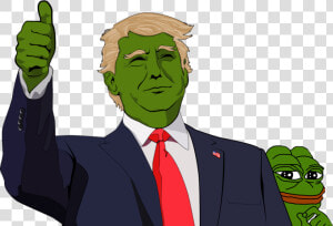 Transparent Trump Cartoon Png   Pepe Trump  Png Download