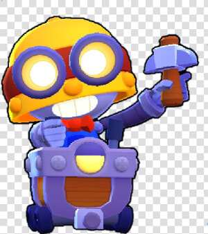 Carl Brawl Stars Png Skin Default Main   Brawl Stars Svi Likovi  Transparent Png