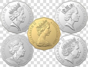 2019 Five coin Uncirculated 50c Set Product Photo Internal   Coin  HD Png Download