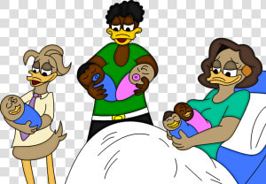 One Big Happy Family   Ducktales Pregnant  HD Png Download