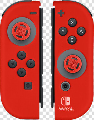 Joy con Gel Guards Red   Nintendo Switch Red Joy Con  HD Png Download