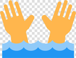 Dangerous Current Icon   Person Drowning Icon Png  Transparent Png