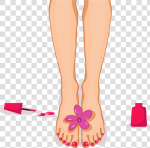 Transparent Pedicure Png   Pedicure Cartoon  Png Download