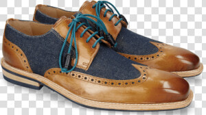 Derby Shoes Marvin 13 Tan Denim Blue Modica   Melvin  amp  Hamilton  HD Png Download