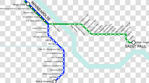 Light Rail Minneapolis Map  HD Png Download