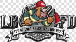 Bulldog Clipart Firefighter   Long Beach Fire Department Bulldog  HD Png Download