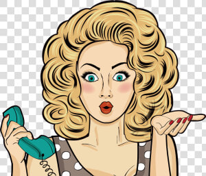 Transparent Pinup Clipart   Pop Art Girl Png  Png Download