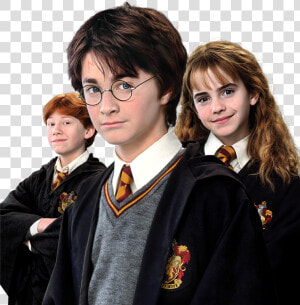 Harry Potter™  Ron Weasley™  Hermione Granger™ Group   Harry Ron Hermione White Background  HD Png Download