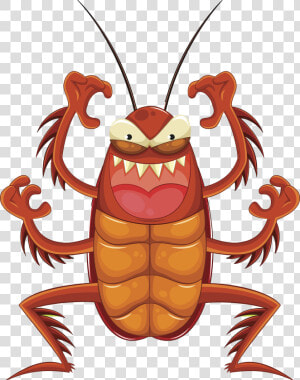 Roaches   Scary Insect Clipart  HD Png Download