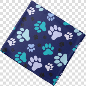 Blue Paw Prints   Kerchief  HD Png Download