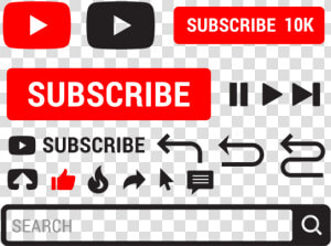 Youtube Icon Vector Video Element Social Media For   Youtube Search Logo Png  Transparent Png