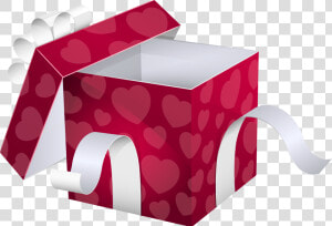 Open Pink Gift Box Png Clipart Image   Open Gift Box Transparent  Png Download