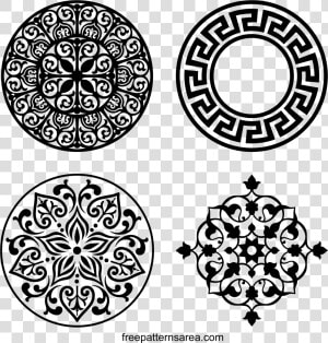 Thumb Image   Circle Floral Pattern Vector  HD Png Download