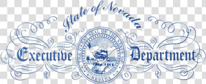 Seal Of The State Of Nevada   State Of Nevada Executive Department  HD Png Download