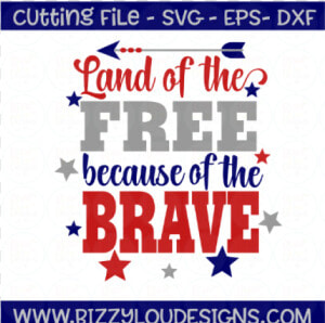 Free Land Of The Free Because Of The Brave Svg Eps   Land Of The Free Because Of The Brave Svg  HD Png Download