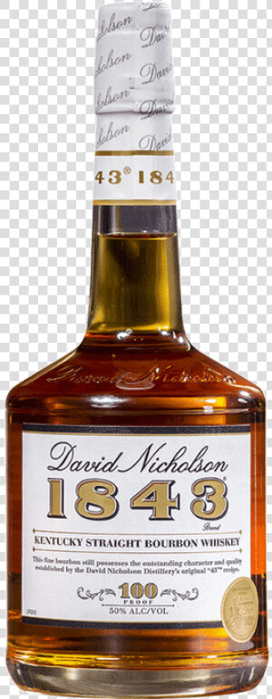 David Nicholson 1843 Kentucky Straight Bourbon Whiskey   David Nicholson 1843  HD Png Download