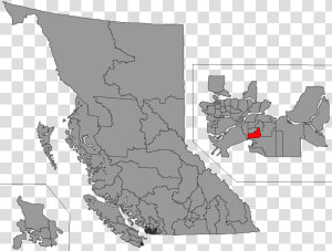 Bc 2015 Surrey panorama   British Columbia Population Map  HD Png Download