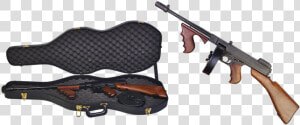 Thompson Submachine Gun  Case  Firearms  Automatic   Mafia Gun  HD Png Download