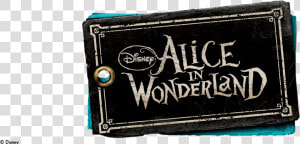 Disney Tim Burton S Alice In Wonderland   Alice In Wonderland Logo Png  Transparent Png