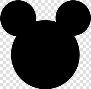 Mickey Mouse Minnie Mouse Clip Art   Mickey Mouse Face Black  HD Png Download