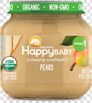 Pears Class Fotorama Img   Happy Baby Stage 1 Jar Clearly Crafted  HD Png Download