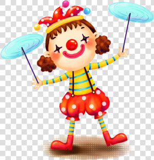 Drawing Girls Clown   Circus Girl Clown Clipart  HD Png Download