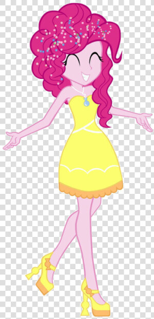 Pinkie Pie In A Yellow Party Dress   Equestria Girl Pinkie Pie Dress  HD Png Download